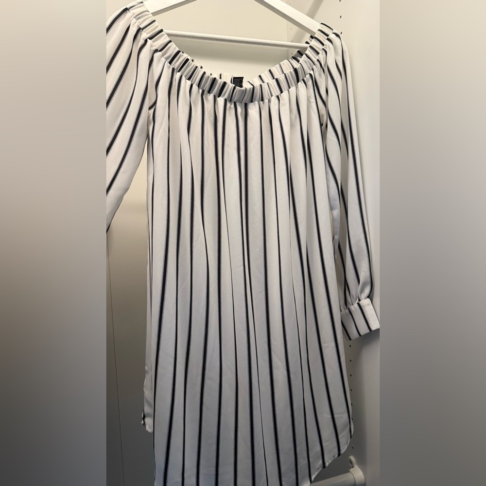 Forever 21 Black and White Striped Dress